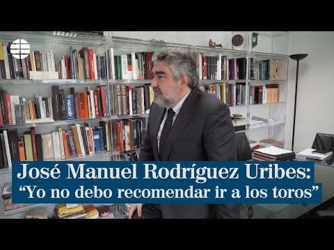 José Manuel Rodríguez Uribes: Yo no debo recomendar ir a los toros