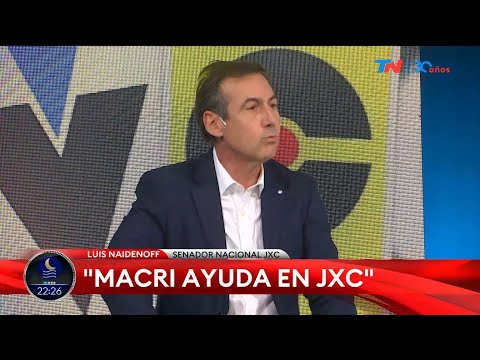 Macri ayuda en Juntos por el Cambio Luis Naidenoff, senador nacional