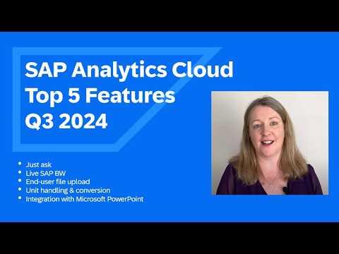 SAP Analytics Cloud – Top 5 Q3 2024 | What’s New in The Quarterly Release