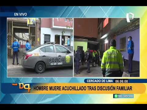 Crimen familiar en Cercado de Lima: sobrino asesina a su tío tras acalorada discusión