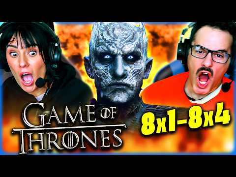GAME OF THRONES 8x01 - 8x04 REACTION -  THE NIGHT KING BATTLE IS HERE! - REVIEW
