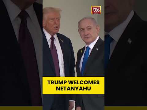 US President Welcomes Israeli Prime Minister | Trump-Netanyahu News | #shorts #usnews