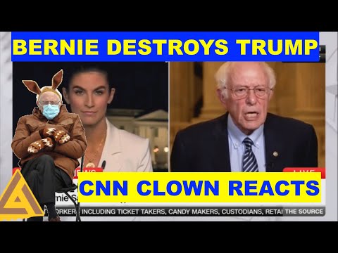 BERNIE SANDERS OWNING TRUMP AMAZING FUNNY CNN MOMENT