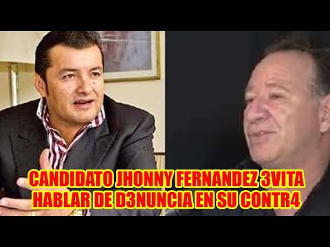 JHONNY FERNANDEZ CANDIDATO A LA ALCALDÍA SE CORR3 DE LAS DECL4RACIONES DE SU HOMBRE DE CONFIANZA