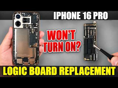 iPhone 16 Pro Logic Board Replacement | No Power & Boot Loop Fix