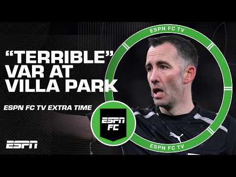 VAR CONTROVERSY 😯 TERRIBLE incident during Aston Villa vs. Newcastle | ESPN FC Extra Time