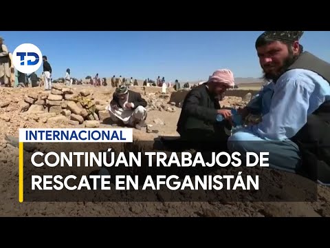 Continúan trabajos de rescate tras sismo en Afganistán; esperan ayuda internacional