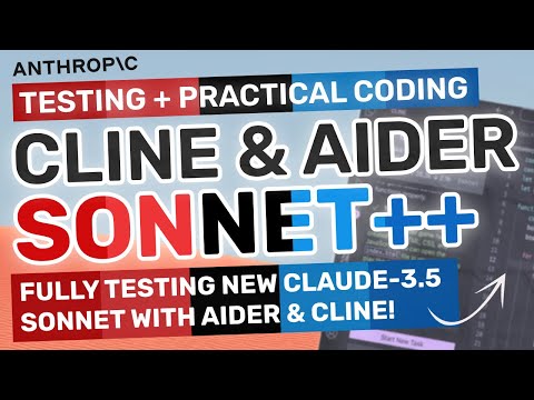 Claude 3.5 Sonnet (NEW) + Cline & Aider (Upgraded): TESTING the NEW Model in Practical Coding!