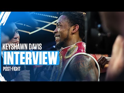 Keyshawn Davis Can’t Contain Happiness After Hearing AND NEW | POST-FIGHT INTERVIEW