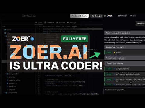 Zoer: This CRAZY FREE Full-Stack AI App Generator is AWESOME!