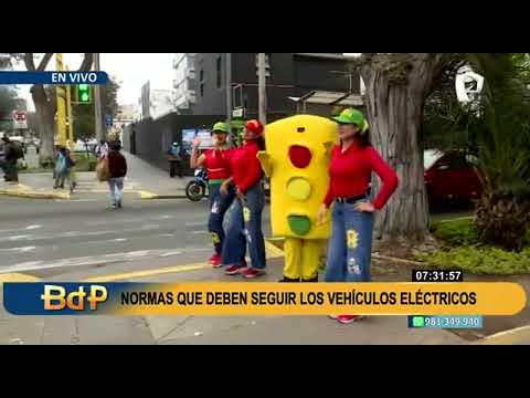 Av. Arequipa: PNP supervisa acatamiento de normas en vehículos eléctricos