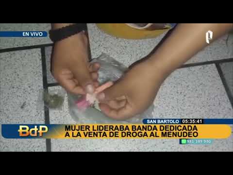 BDP Agentes Terna capturan banda de droga liderada por una mujer en San Bartolo