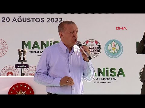 Cumhurbaşkanı Erdoğan Manisa'da Toplu Açılış Töreni'nde Konuştu