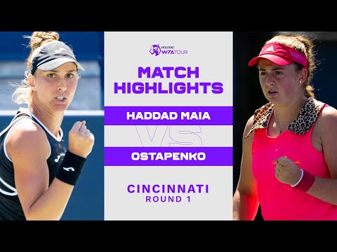 Beatriz Haddad Maia  vs. Jelena Ostapenko | 2022 Cincinnati Round 1 | WTA Match Highlights