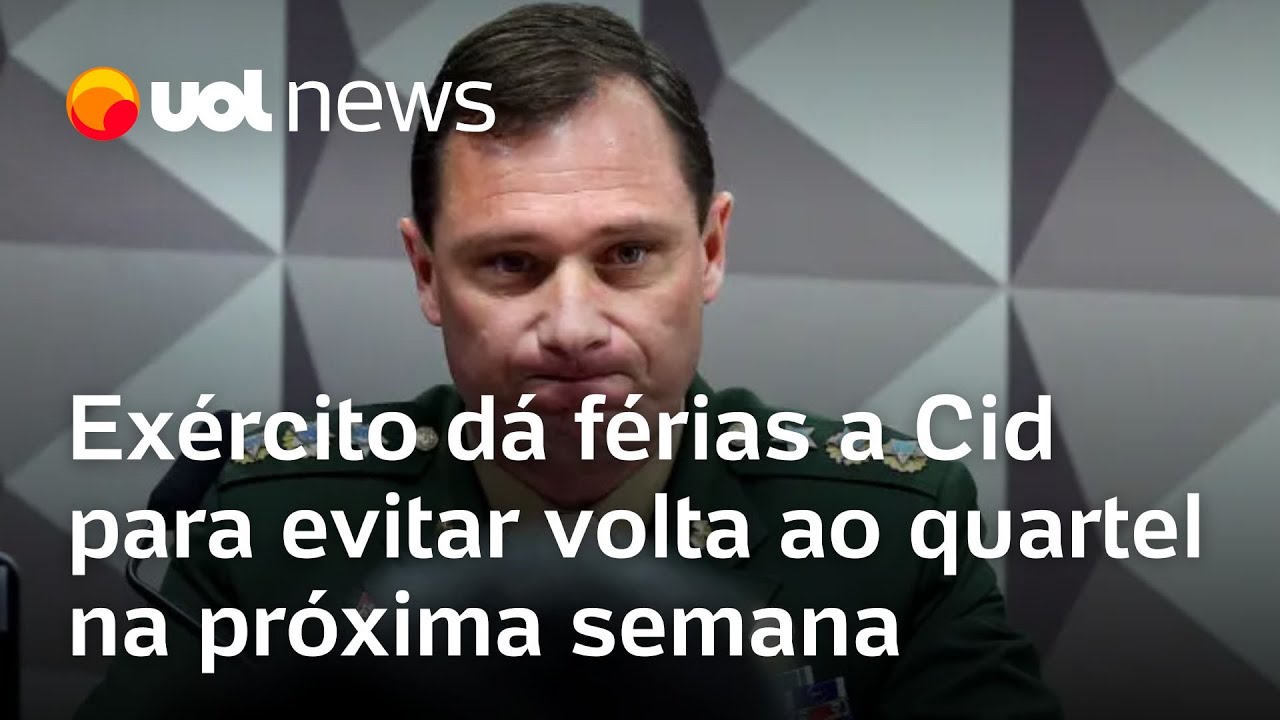 Exército dá férias a Mauro Cid para evitar retorno do tenentecoronel ao quartel na próxima semana  TV Online Exército dá férias a Mauro Cid para evitar retorno do tenente coronel ao quartel na próxima semana