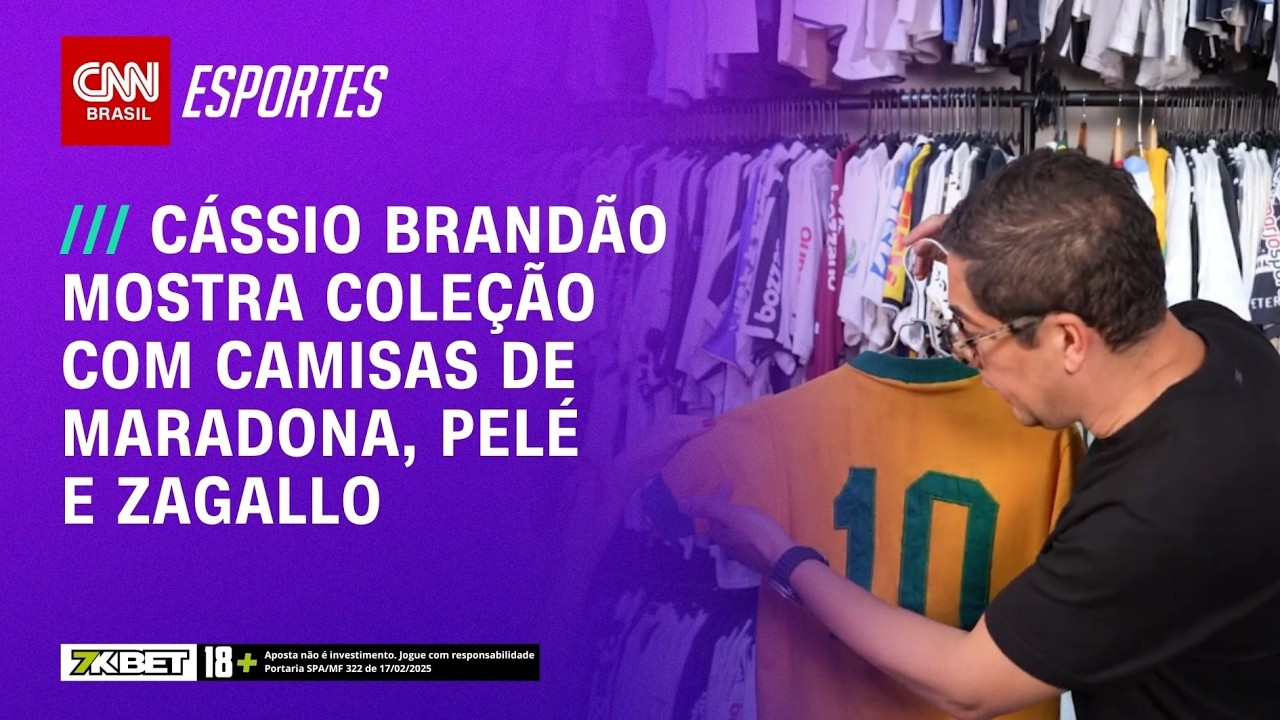MARADONA, PELÉ e ZAGALLO: conheça coleção com camisas históricas do futebol | Essa Tem História