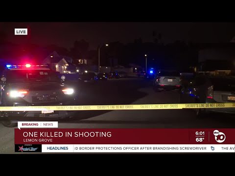 23-year-old man killed in Lemon Grove shooting