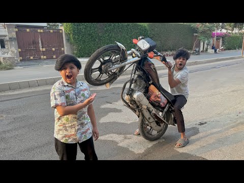 Abdullah ny 125 bike pr one wheeling ki ? || Abdullah 125 ly k Bhag gaya ? ||