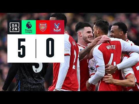 Arsenal vs Crystal Palace (5-0) | Resumen y goles | Highlights Premier League