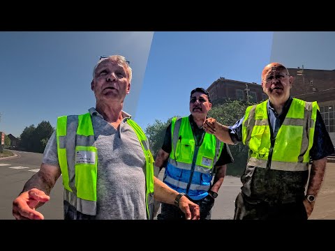 MOJ STAFF GO HANDS ON, TRY TO DRAG ME ON TO PRIVATE LAND!!!!   HM Prison Service Distribution Centre