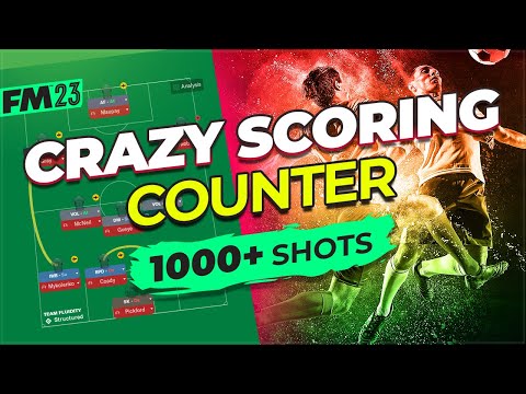 This CRAZY 4-3-2-1 averages 1000+ Shots! 🤯 | FM23 Best tactics
