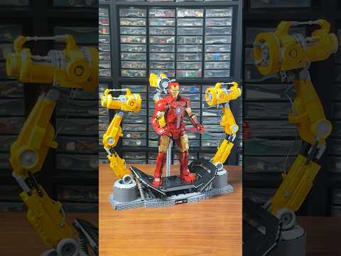 I made a LEGO IRON MAN GANTRY for the Iron Man Mark 3 set #lego #marvel #ironman #creative #moc