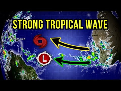 Strong Tropical Wave marching toward the Caribbean…