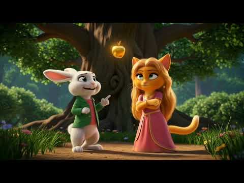 Kharghosh aur Billi ki Lalach Bhari Kahani🙀#cat #rabbit #viral