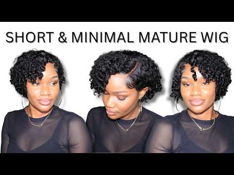 STEPPING INTO MY AUNTIE ERA | Short Cut Minimal Mature Curly Wig | FT. LUVME