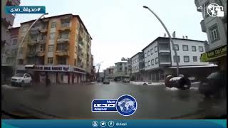 سائق يوثق لحظة وقوع هزة أرضية