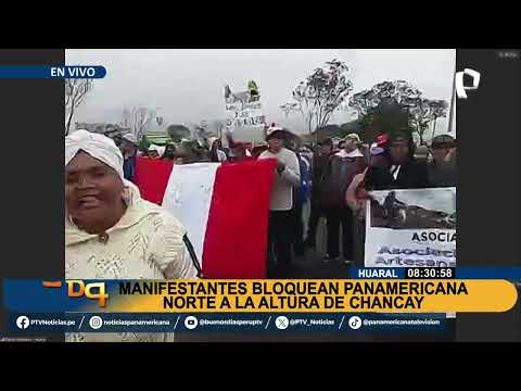 Manifestantes piden diálogo con empresa Repsol: bloquean Panamericana Norte a la altura de Chancay