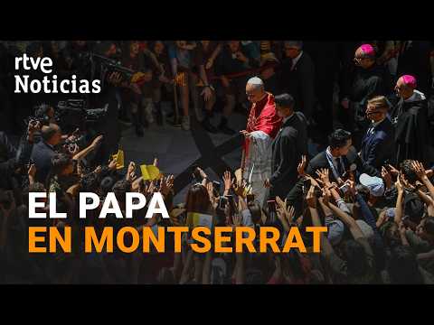 LEÓN XIV VISITA la ABADÍA de MONTSERRAT, mientras las VÍCTIMAS de ABUSOS le CRITICAN | RTVE