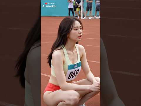 숨이 턱 끝까지 차오른 육상선수