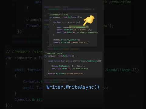 Channels are awesome in .NET