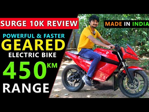 Surge 10k Review - Made in India Electric Bike - 450km Range