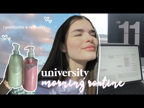 my productive & realistic morning routine (for university) ad