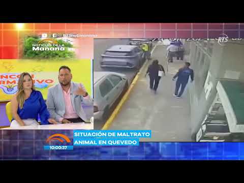 Policía es captado agrediendo a un perro en Quevedo