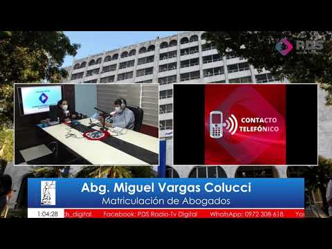 Entrevista- Abg. Miguel Vargas Colucci Matriculación de Abogados