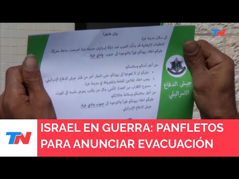 ISRAEL EN GUERRA I Israel anuncia la evacuación a través de panfletos