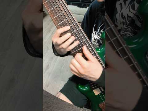 AUTISM - 8 STRING BASS🔥          #bass #guitar #bassguitar #metal #deathmetal #metalmusic