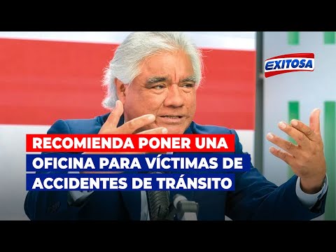 Bustamante recomendó a alcalde de Lima a poner una oficina para víctimas de accidentes de tránsito