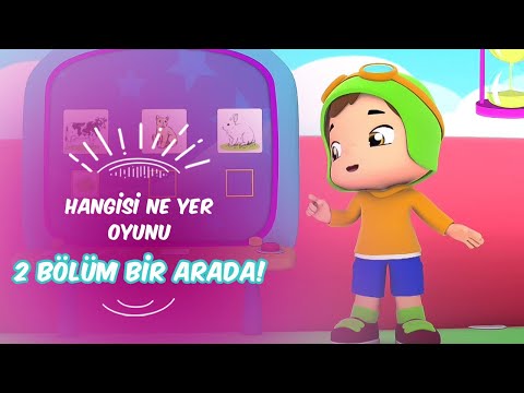 Hangisi Ne Yer Oyunu 🦒🐱❓ Leliko ve Pisi İle 2 Bölüm Bir Arada | Düşyeri