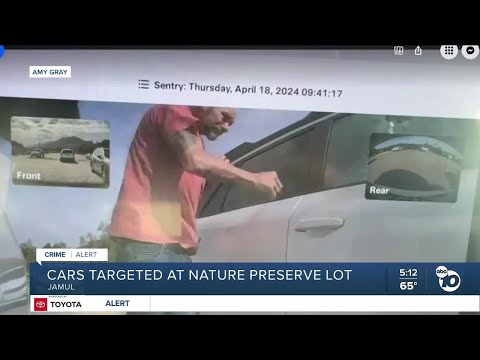Cars targeted at nature preserve lot in Jamul