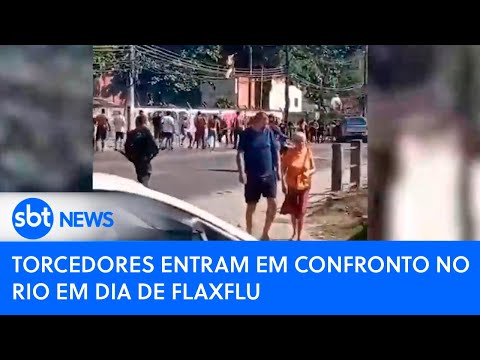 Torcedores entram em confronto no Rio em dia de FlaxFlu