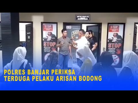 POLRES BANJAR PERIKSA TERDUGA PELAKU ARISAN BODONG