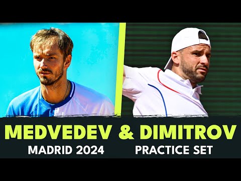 Daniil Medvedev vs Grigor Dimitrov Full Practice Set | Madrid 2024