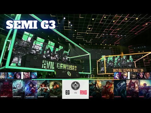 RNG vs EG - Game 3 | Semi Finals LoL MSI 2022 | Royal Never Give Up vs Evil Geniuses G3 full game