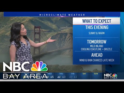 Bay Area forecast: Mild through Monday, changes ahead