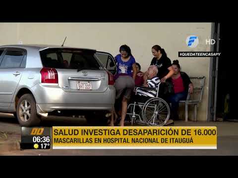 Salud investiga desaparición de 16 000 mascarillas en Hospital Nacional de Itauguá