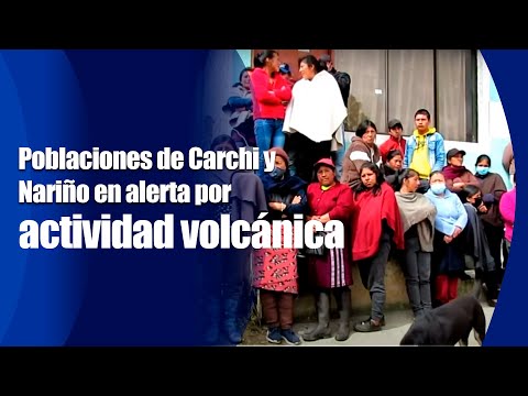 Poblaciones de Carchi y Nariño en alerta por actividad volcánica